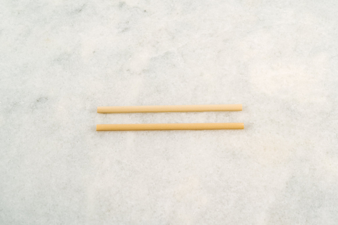6mm Cocktail Bamboo Straw - PACK (250 pcs, Unwrapped)