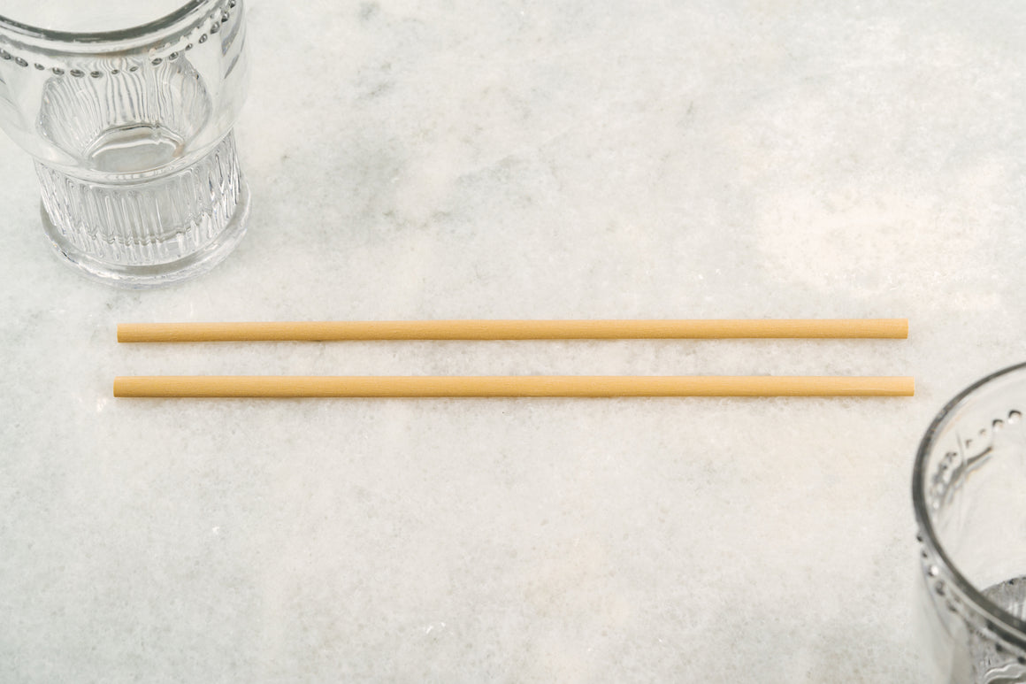 6mm Regular Bamboo Straw - CASE (5,000 pcs, Unwrapped)